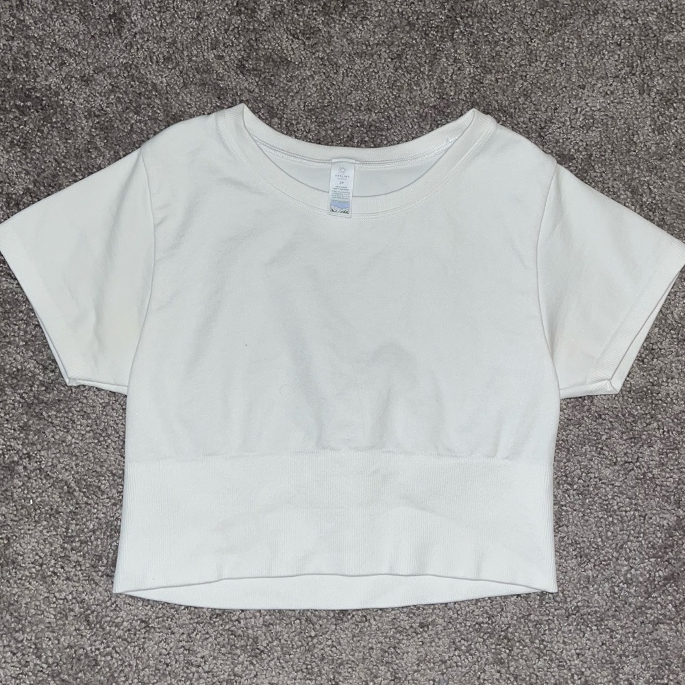 OFFLINE By Aerie Sidewalk Seamless Cropped T-Shirt